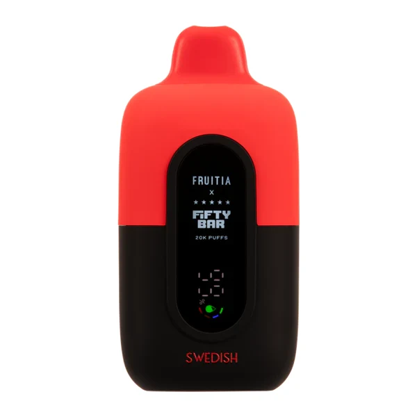 User holding a foger pods device and checking airflow settings before first use