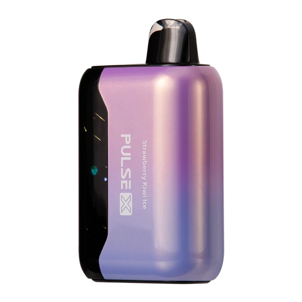 A person exhaling vapor while holding a Foger BIT 35K, alt: foger vape near me user experience