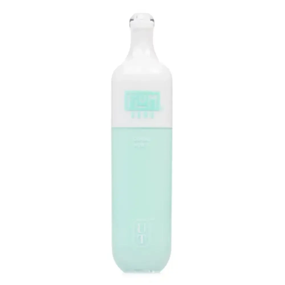 Raz Rainbow Flavor device held in hand, outdoor US setting