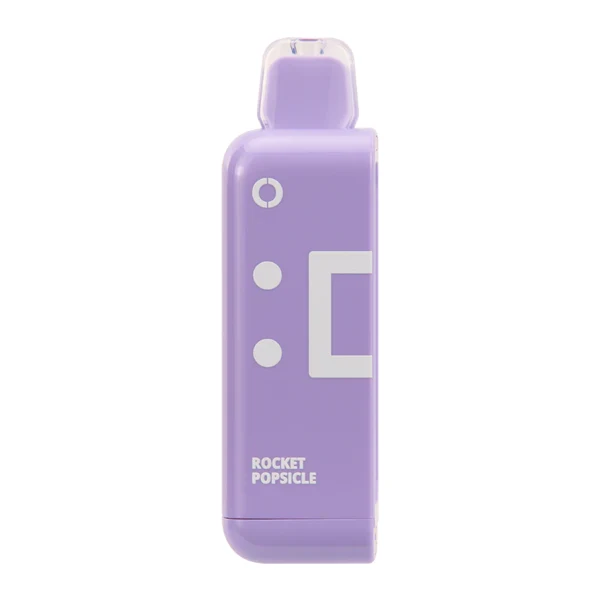 flum pebble rechargeable being charged with USB-C cable, LED showing green